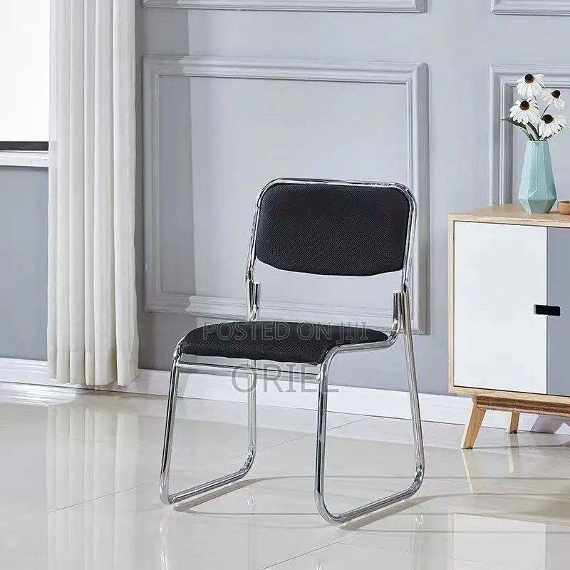 Modern Office Visitor Chair : Stackable Chrome Office Visitor Chair