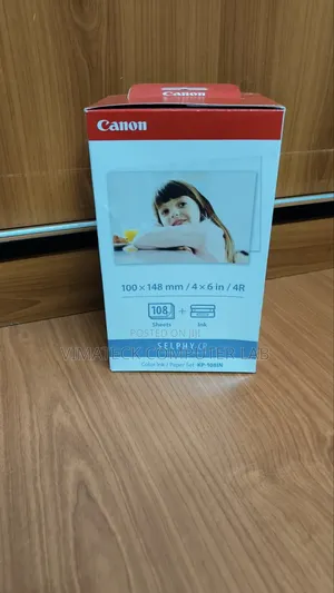 Canon Selphy 108 Sheets 4r Printing Paper