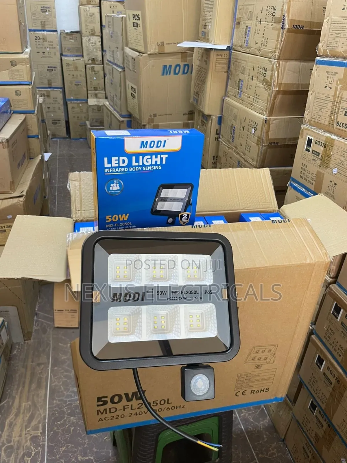 50w Ac Full Power Led Light With Motion Sensor