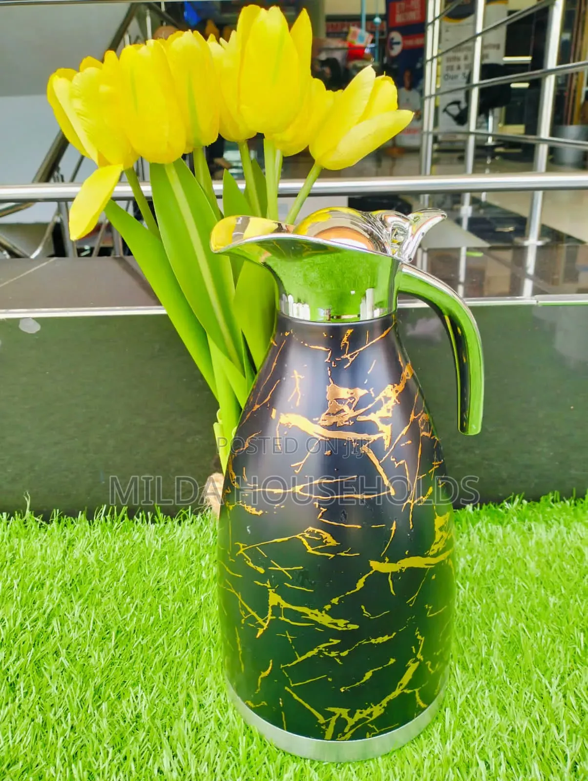 Flask Jp Marble Black