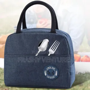 Grey Insulated Lunch Bags