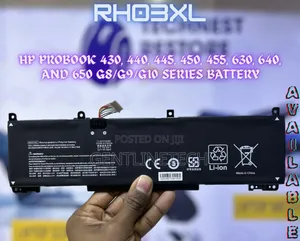 Rh03xl
Hp Probook Battery Available