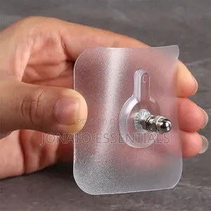 10 Piece Wall Mounted Adhesive Hooks, Screw Sticker