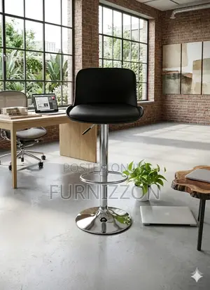 Height Adjustable Plastic Backrest Stool