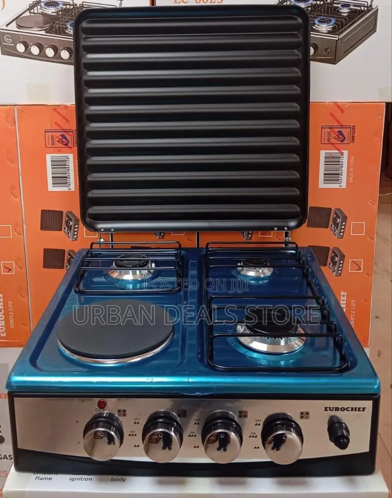 Eurochef 3 Gas +1 Electric Table Top Cooker