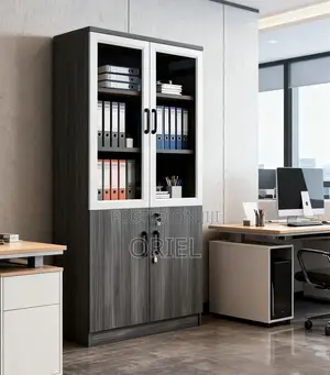 Modern Office Cabinet : 2-door Wooden Filing Office Storage Cabinet
