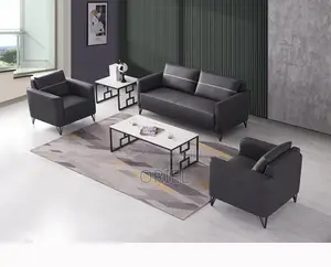 Modern Office Sofa : Upholstered Office 5-Seater Sofa-Set