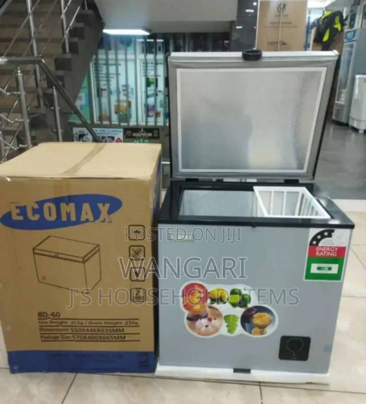 Colour Silver New Ecomax 60l Freezers. Deep