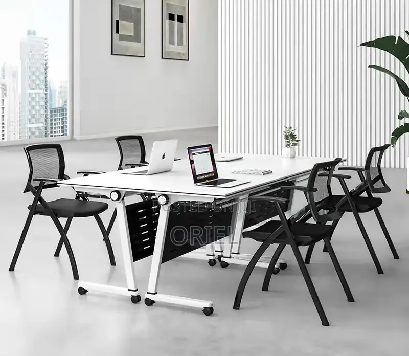 Modern Seminar Study Table : Office Foldable Mobile Training Table