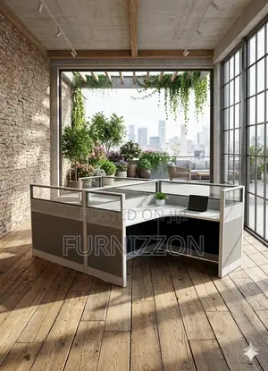 2 Cubicle Office Workstation Desk