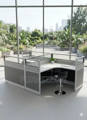 Modern Two Person Office Workstation