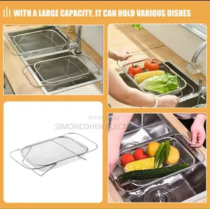 Stainless Steel Expandable Over The Sink Drainer