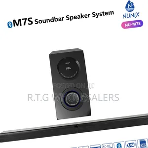 Nunix M7s High Bass Soundbar With Subwoofer – Home Theater Audio
