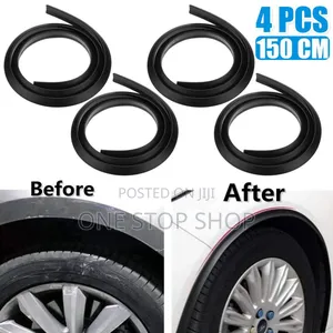 4pcs Black 1.5m Fender Wheel Arch Protection Molding Arch