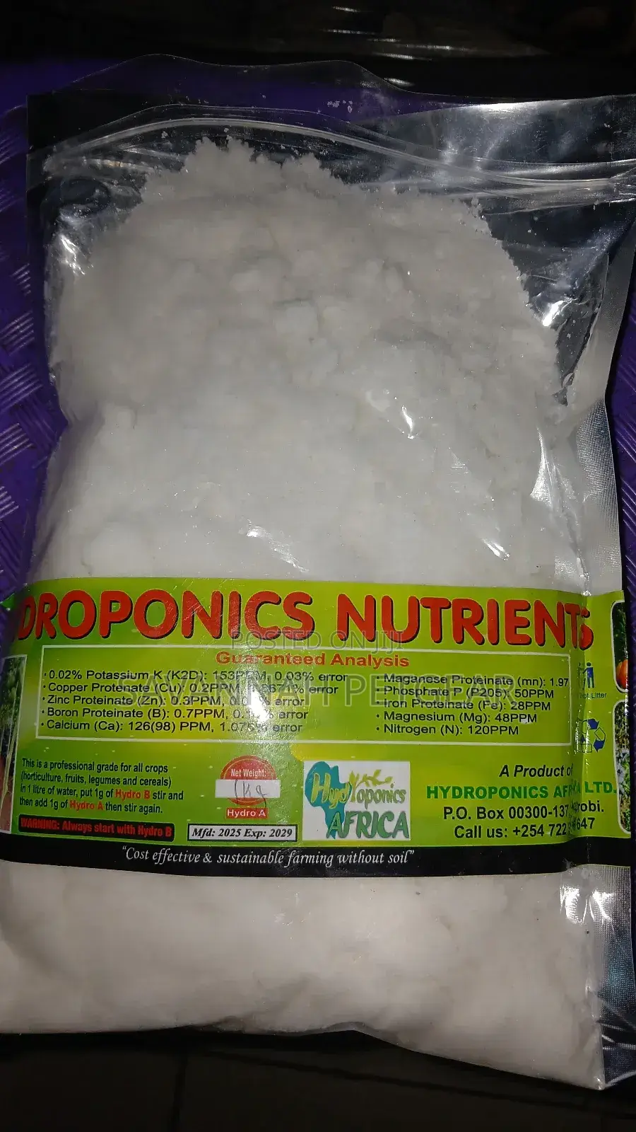 Hydroponics Nutrient Mix, Designed for Soil-Free Farming (A B Set)
