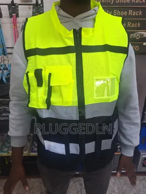 Executive Reflective Safety Vest With Collar.