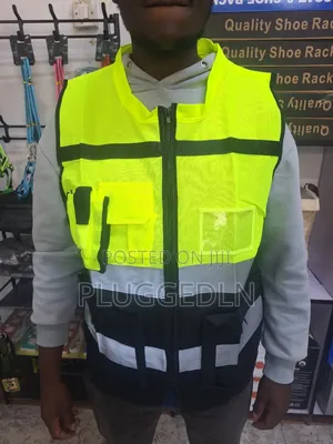 Executive Reflective Safety Vest With Collar.