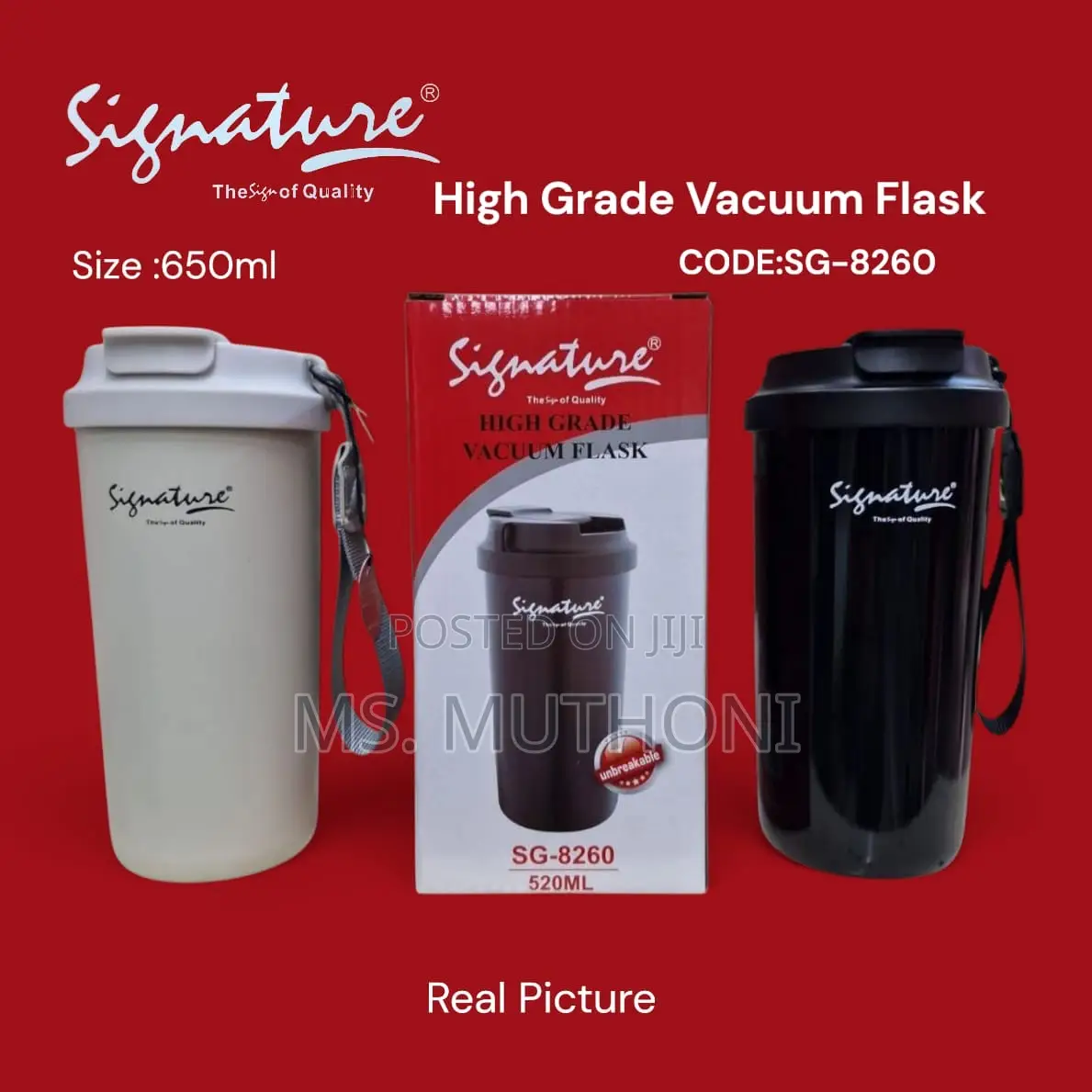 Signature High Grade Vacuum Mug 650ml*
