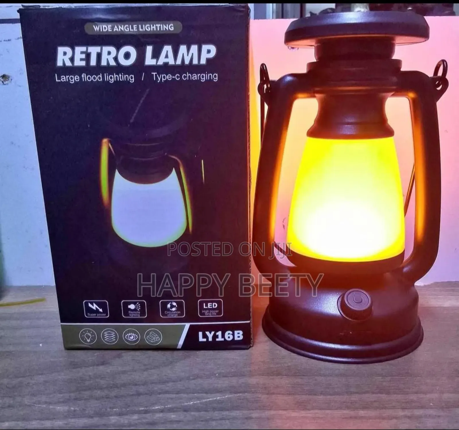 *Solar Rechargeable Big Art Classic Lantern*