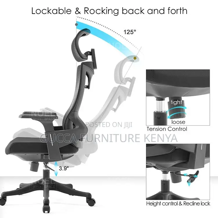 Swivel Ergonomic High-back Office Chair