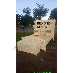 Luxury 5x6 Upholstered Bed With Storage Nightstands Bench