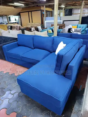 Beautiful Blue L Shaped Sofa/L Sofa/L Shaped Sofa