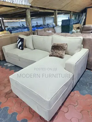 Elegant White L Sofa/L Shaped Sofa/L Sofa