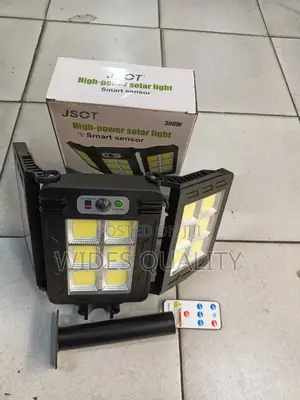 300 Watts High-Power Solar Light Smart Sensor With a Remote Control.