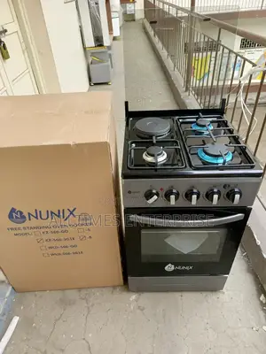 Nunix 50*55cm 3gas+1electric Standing Cooker Electric Oven