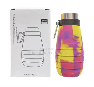 500ml Portable Collapsible Silicone Water Bottle