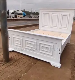 5x6 Classic White Wooden Bed - Limited Offer!