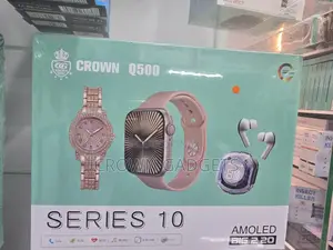 Crown Q500 Series 10 Smartwatch Gift Set for Men Women
