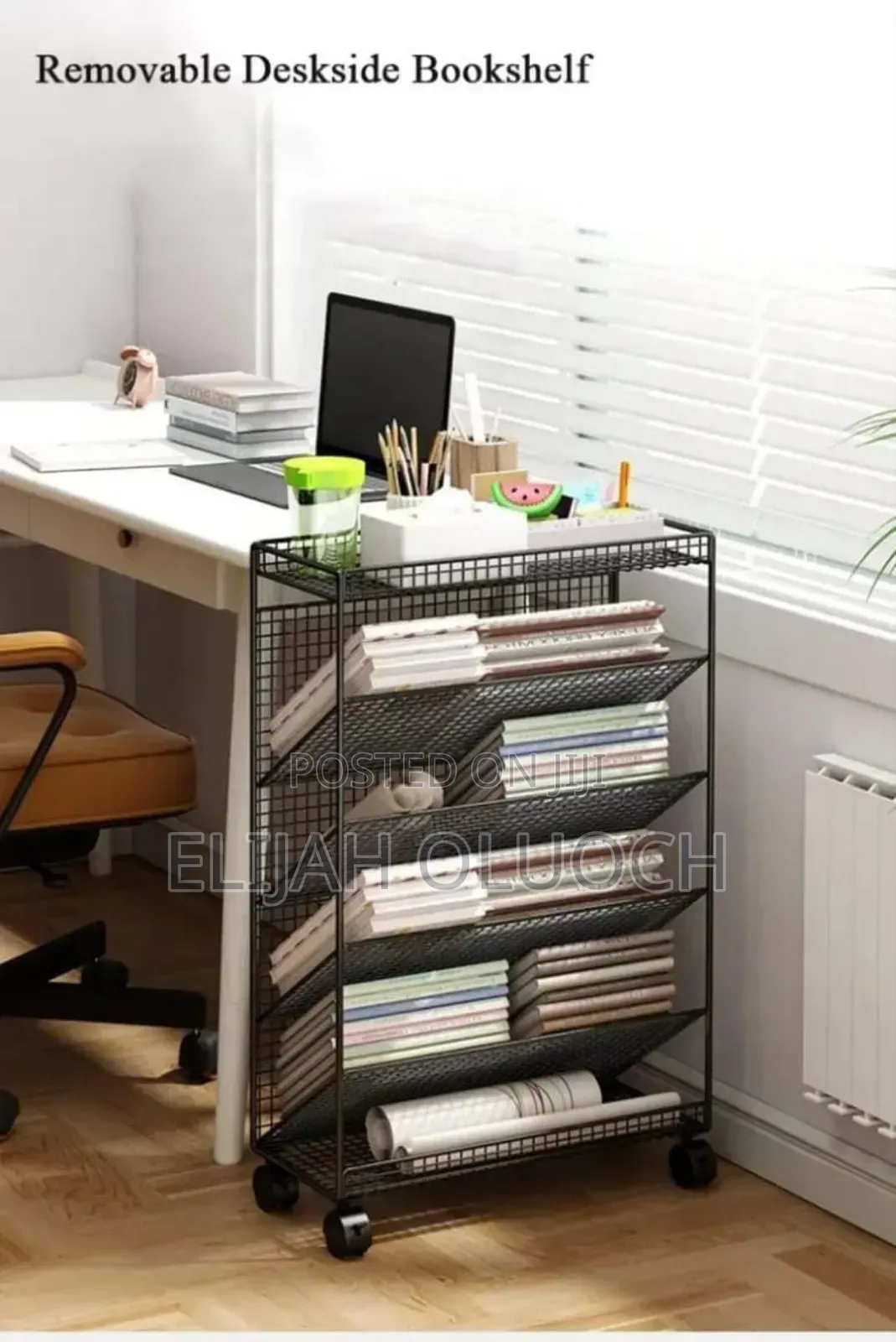 Multipurpose Bookshelf Stand With Wheels