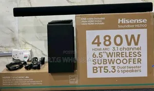 Hisense A3100 480w 3.1 Channel Soundbar Dolby DTS Bluetooth
