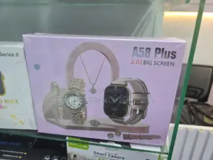 A58 Plus Smartwatch Set, A58 Plus Smartwatch With Bracelet & Necklace