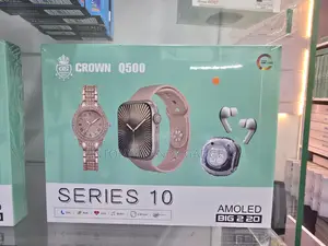Crown Q500 Bluetooth Smartwatch With Earbuds & Watch