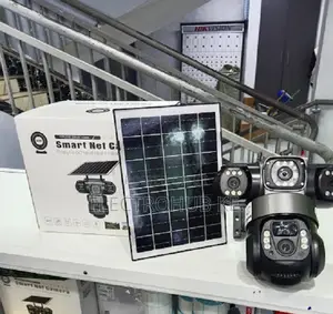 Three Lens Outdoor Surveillance Solar Cctv Camera V380pro