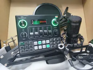 V9 Live Sound Card, Bm800 Condenser Microphone With V9 Sound Card