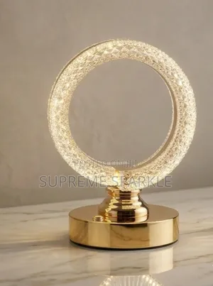 Round Crystal Table Lamp