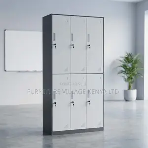 Office Cabinet; 6 Doors Metal Locker Storage Cabinet