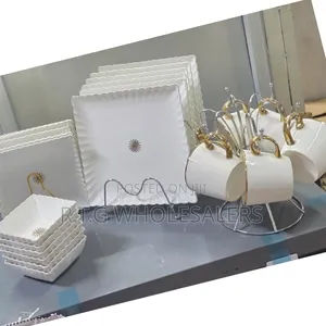 Star 24-Piece Porcelain Dinner Set – Plates, Bowls Mugs