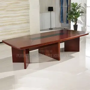 Boardroom Table; 3.5m Mahogany Finish Executive Conference Table