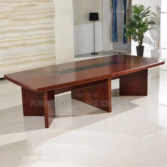Boardroom Table; 3.5m Mahogany Finish Executive Conference Table