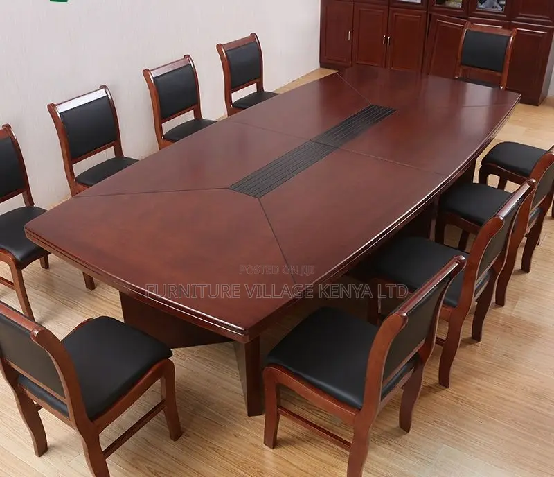 Boardroom Table; 3.5m Mahogany Finish Executive Conference Table