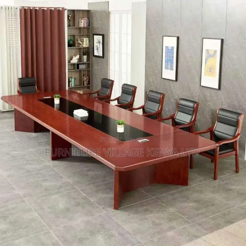 Boardroom Table; 3.5m Mahogany Finish Executive Conference Table