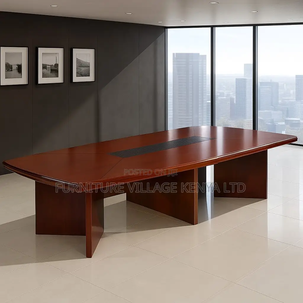 Boardroom Table; 3.5m Mahogany Finish Executive Conference Table