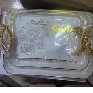 3-Piece Acrylic Tray Set – Stylish Durable
