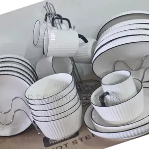 Complete 18pcs Tableware Set – Elegant Porcelain