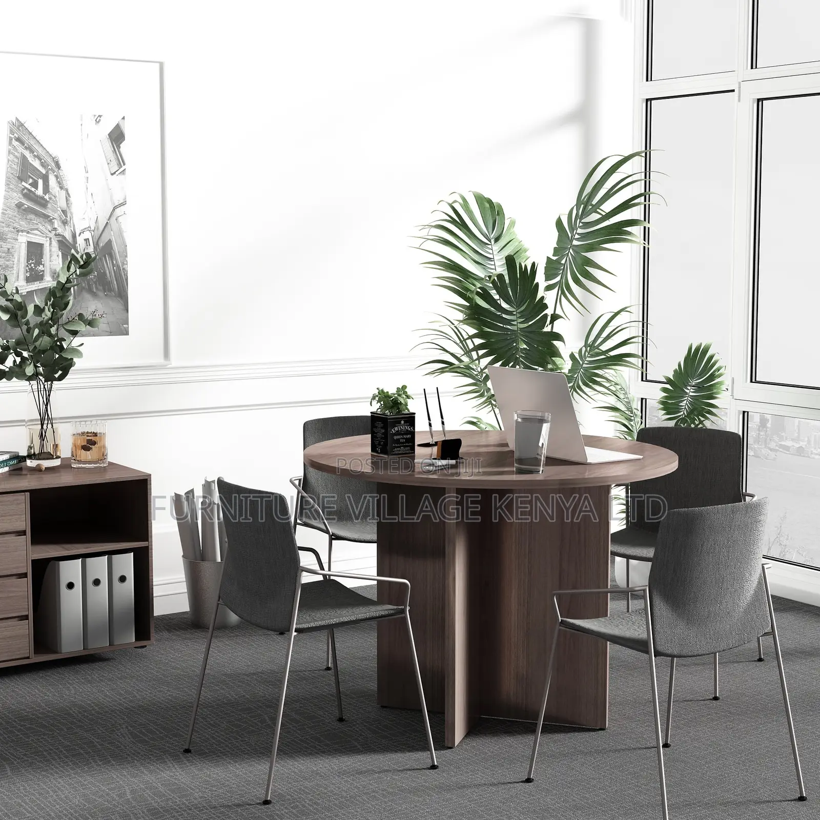 Conference Table; Round Office Conference Table