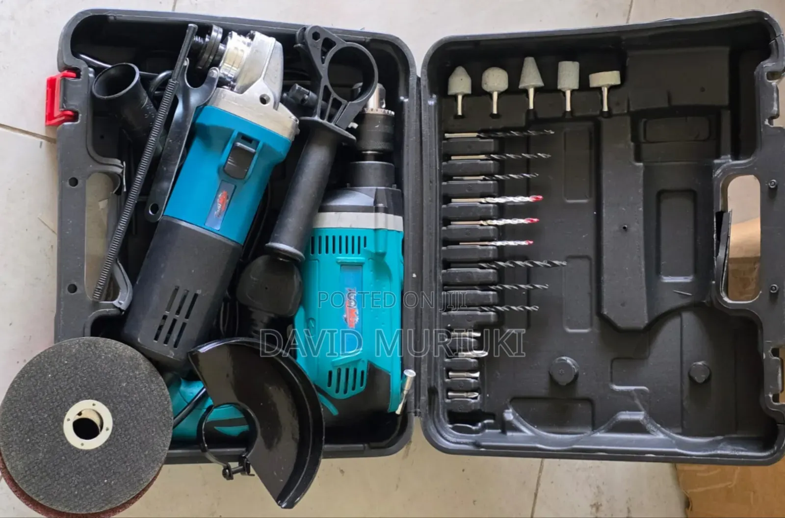 Toolmax Grinder +Drill Combo
